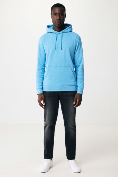 IQONIQ Jasper Hoodie aus recycelter Baumwolle, tranquil blue XXS