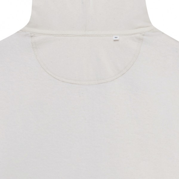 IQONIQ Abisko Zip-Kapuzenpullover aus recycelter Baumwolle, natural raw XXXL