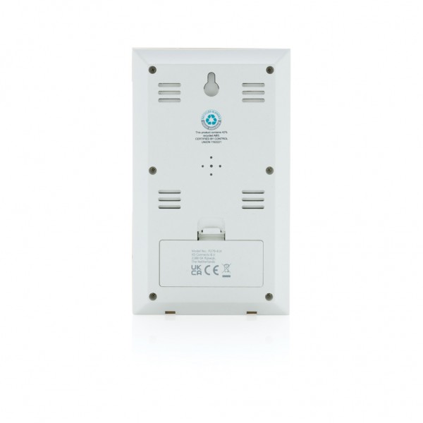 Utah Wetterstation aus RCS rKunststoff & Bambus, braun