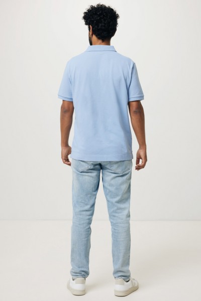 IQONIQ Yosemite Piqué-Poloshirt aus recycelter Baumwolle, sky blue M