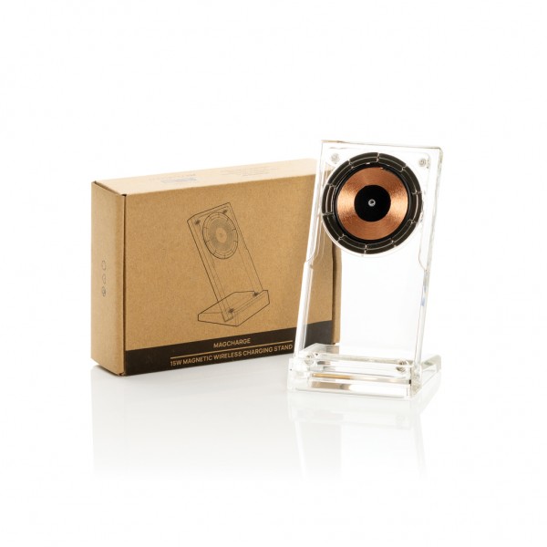 Magcharge 15W magnetischer Wireless-Charging-Stand, transparent