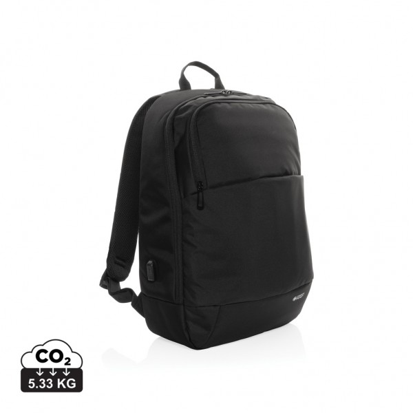 Swiss Peak AWARE™ moderner 15,6` Laptop-Rucksack, schwarz
