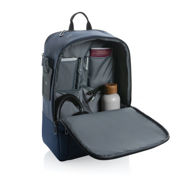 Armond AWARE™ RPET 15.6` Deluxe Laptop-Rucksack, navy blau