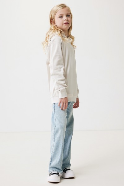 IQONIQ Yengo KidsHoodie mit Seitentaschen aus rec. Baumwolle, ivory white 34