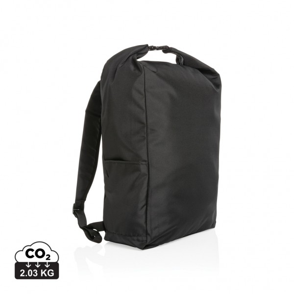 Impact AWARE™ RPET Basic Rolltop-Rucksack, schwarz