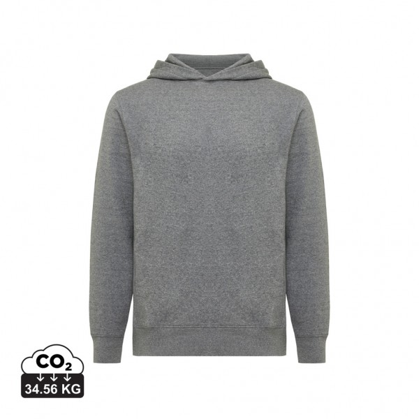 IQONIQ Yengo Hoodie mit Seitentaschen aus rec. Baumwolle, light heather anthracite M