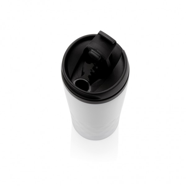 Geometrischer Becher, weiß