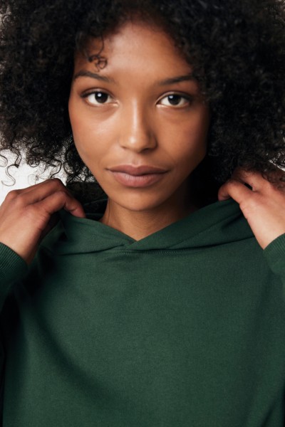 IQONIQ Yoho Relax-Hoodie aus recycelter Baumwolle, forest green L