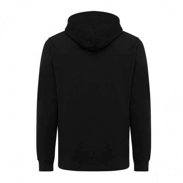 IQONIQ Yengo Hoodie mit Seitentaschen aus rec. Baumwolle, schwarz XS