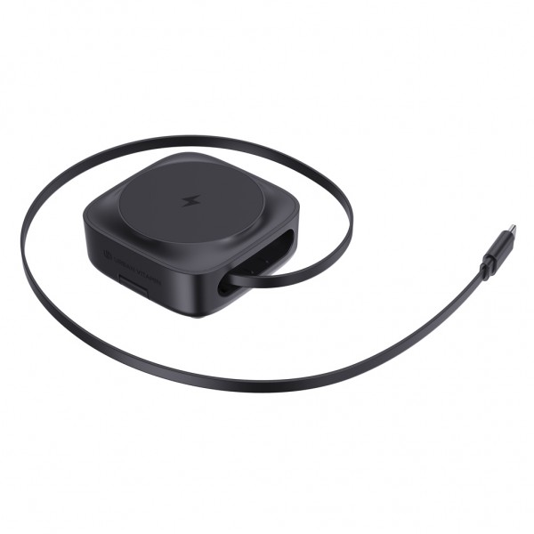 Urban Vitamin Goleta 2-in-1 15W Magnetic Wireless Charger, schwarz