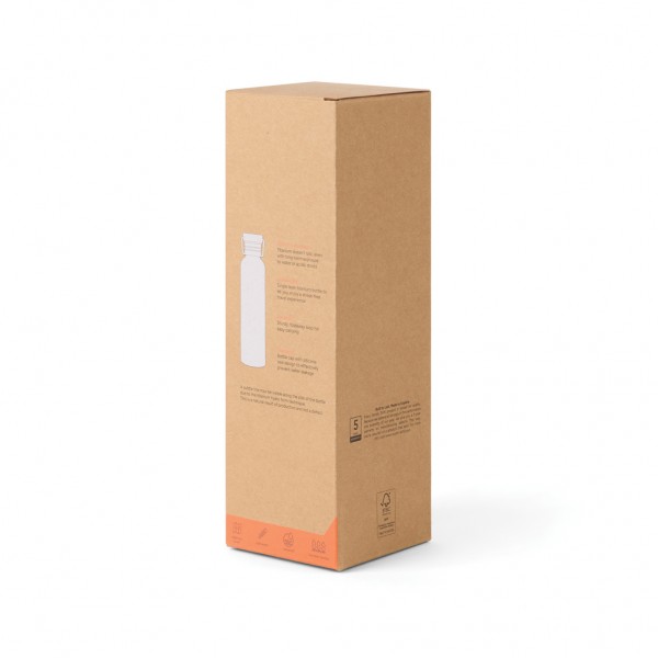 Nordic Drift Trail Ultraleichte Titan-Wasserflasche 600ml, silber