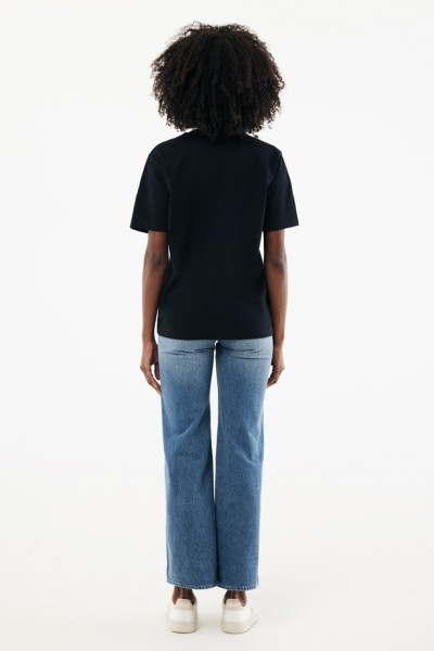 IQONIQ Nikko Heavyweight T-Shirt aus recycelter Baumwolle, schwarz XXS