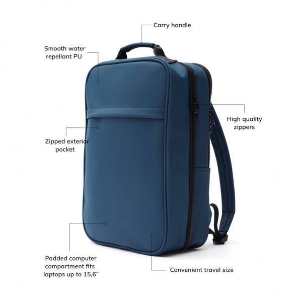 VINGA Baltimore Travel Rucksack, navy blau