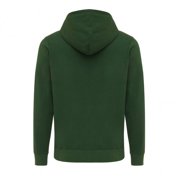 IQONIQ Abisko Zip-Kapuzenpullover aus recycelter Baumwolle, forest green XXS