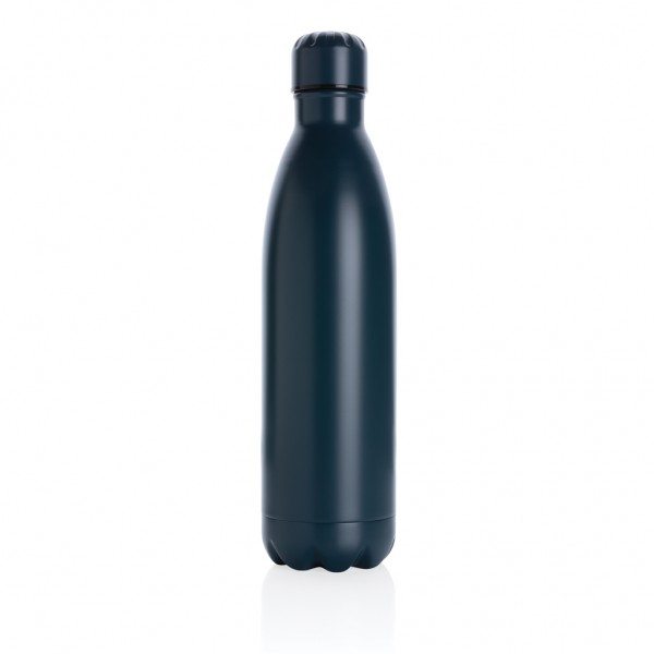 Solid Color Vakuum Stainless-Steel Flasche 750ml, blau