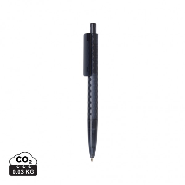 X3 Frosted-Pen aus GRS recyceltem PC, navy blau