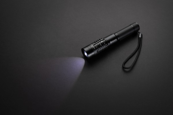 Gear X wiederaufladbare USB Taschenlampe, schwarz