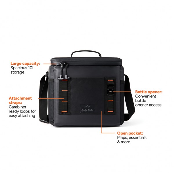 Nordic Drift Storm RCS wasserabw. Kühltasche 10 Liter, schwarz