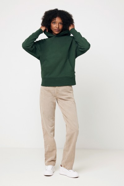 IQONIQ Yoho Relax-Hoodie aus recycelter Baumwolle, forest green S