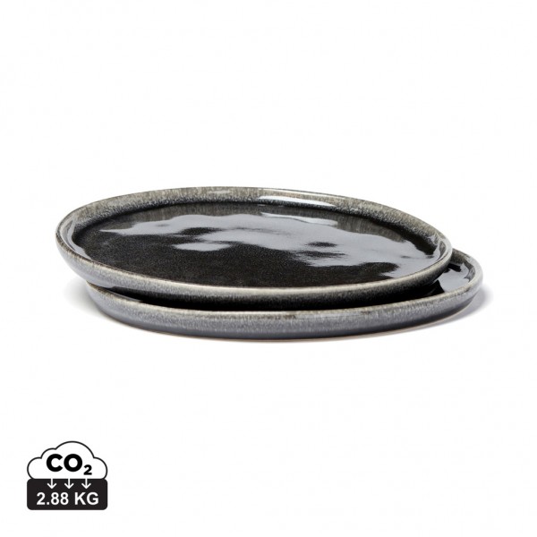 Nomimono 26,5cm Teller, 2er-Set, schwarz