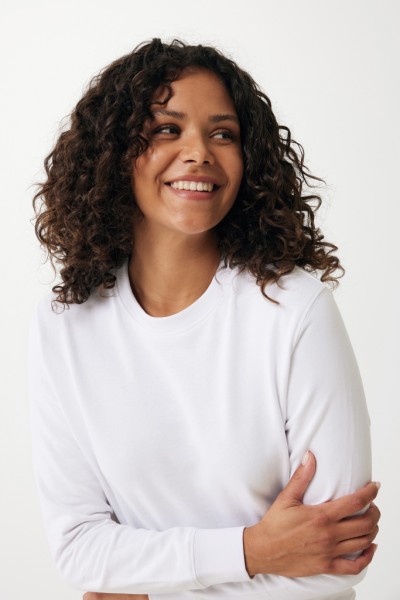 IQONIQ Etosha Lightweight Sweater aus recycelter Baumwolle, recycled white 5XL