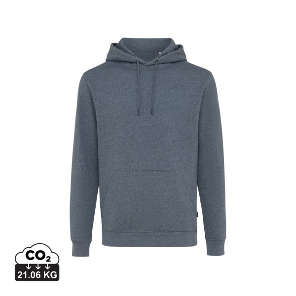 IQONIQ Torres ungefärbter Hoodie aus recycelter Baumwolle, heather navy S