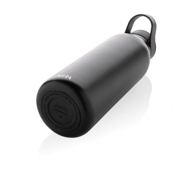 Avira Ara RCS Re-Steel Fliptop Wasserflasche 500ml, schwarz