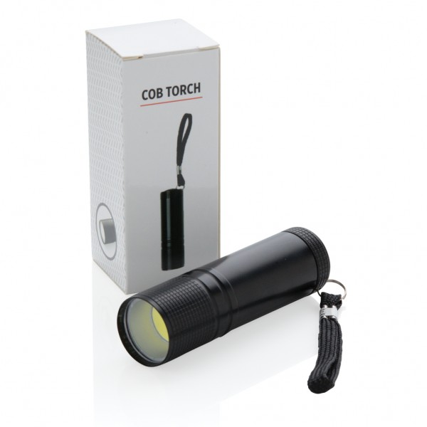 COB Taschenlampe, schwarz