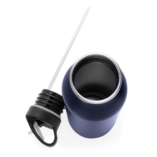 Deluxe Sportflasche aus Edelstahl, navy blau