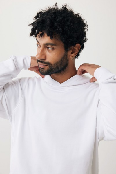 IQONIQ Yengo Hoodie mit Seitentaschen aus rec. Baumwolle, recycled white XXL