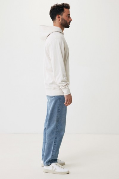 IQONIQ Yengo Hoodie mit Seitentaschen aus rec. Baumwolle, ivory white L