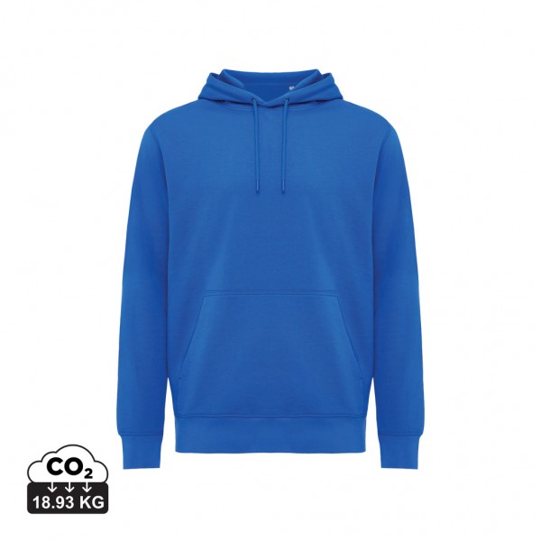 IQONIQ Rila Lightweight Hoodie aus recycelter Baumwolle, Königsblau XS