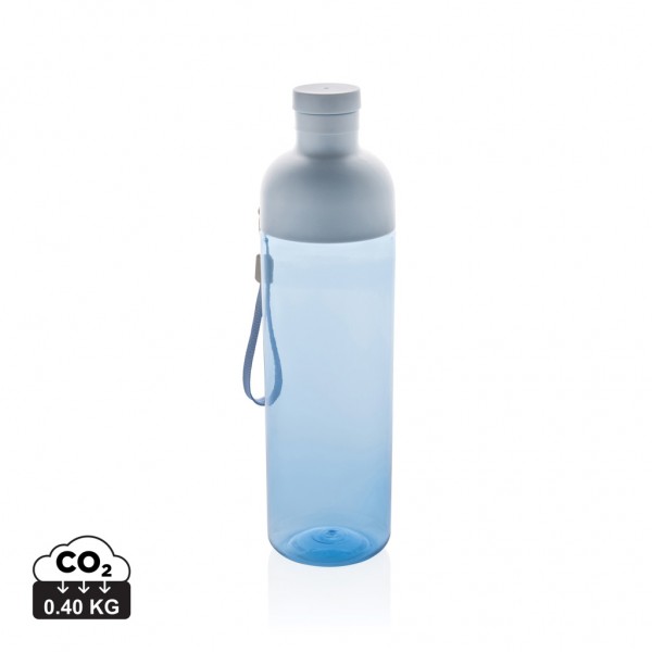Impact auslaufsichere Wasserflasche aus RCS recyc. PET 600ml, blau