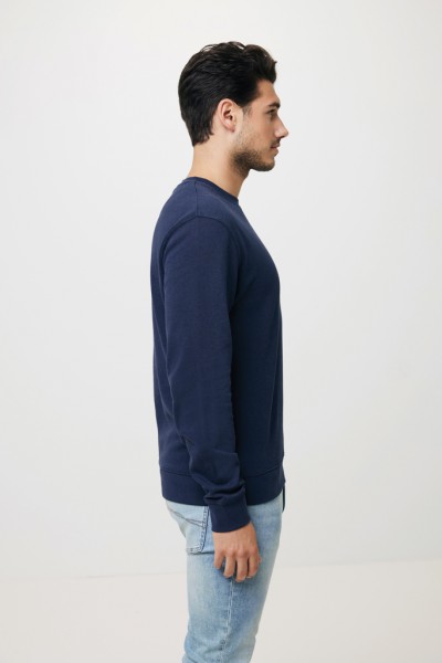 IQONIQ Zion Rundhals-Sweater aus recycelter Baumwolle, navy blau XXS
