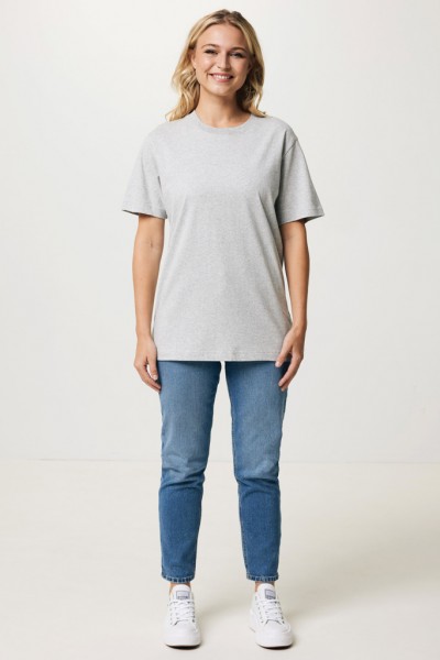 IQONIQ Kakadu relaxed T-Shirt aus recycelter Baumwolle, heather grey XS