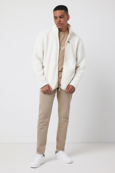 IQONIQ Diran Fleecejacke aus recyceltem Polyesterflor, neutral M