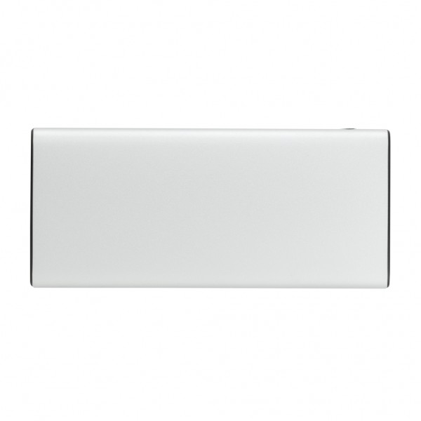 18W PD Powerbank mit 10.000 mAh aus Aluminium, silber