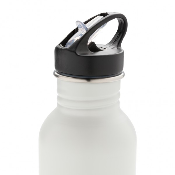 Deluxe Sportflasche aus Edelstahl, off white