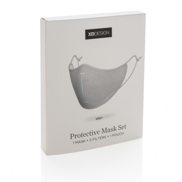 XD DESIGN Masken-Set, grau