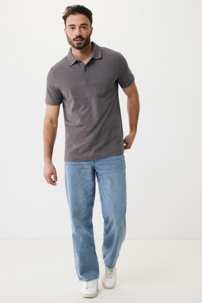 IQONIQ Yosemite Piqué-Poloshirt aus recycelter Baumwolle, anthrazit L