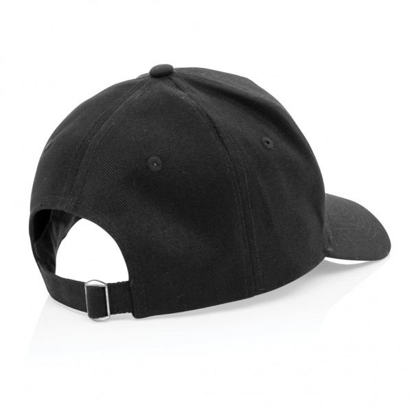Impact 5 Panel Kappe aus 280gr rCotton mit AWARE™ Tracer, schwarz