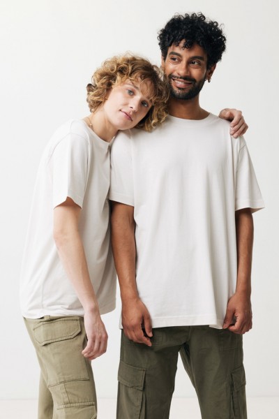 IQONIQ Kakadu relaxed T-Shirt aus recycelter Baumwolle, ivory white XXS