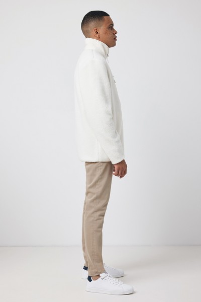 IQONIQ Diran Fleecejacke aus recyceltem Polyesterflor, neutral XXS