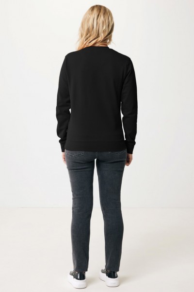 IQONIQ Zion Rundhals-Sweater aus recycelter Baumwolle, schwarz M