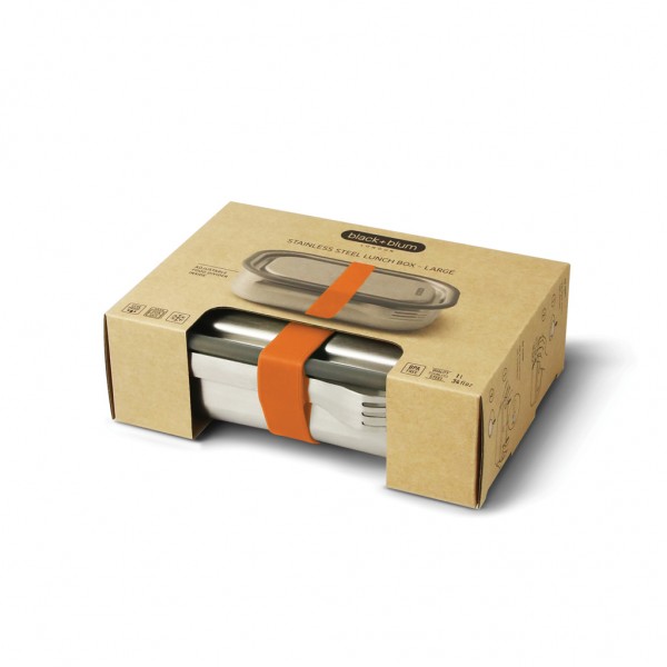 Black+Blum Stainless Steel Lunch Box groß, orange