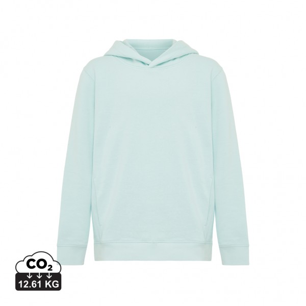 IQONIQ Yengo KidsHoodie mit Seitentaschen aus rec. Baumwolle, crushed mint 1112