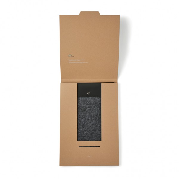 VINGA Albon 17` Laptop-Seeve aus GRS recyceltem Filz, schwarz