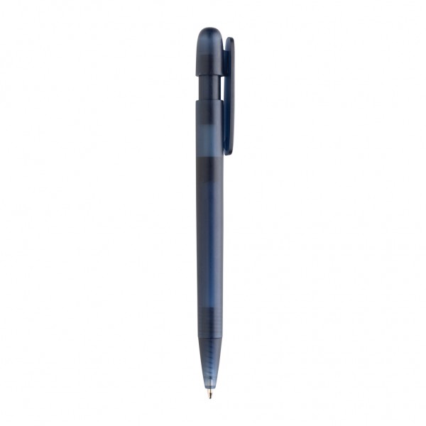 Devin transparenter Stift aus GRS zertifiziertem rABS, navy blau