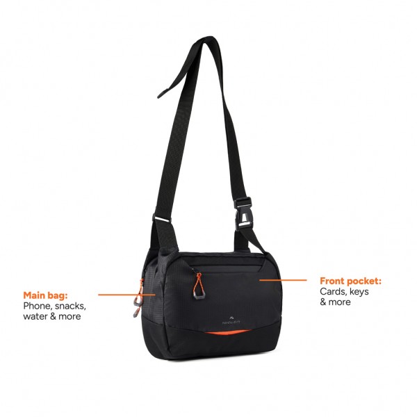 Nordic Drift Trail RCS Crossbody-Bag 4L, schwarz