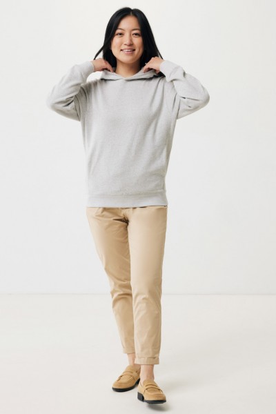 IQONIQ Yengo Hoodie mit Seitentaschen aus rec. Baumwolle, light heather grey M